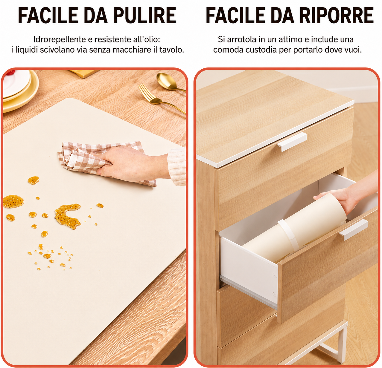 Novità in Casa - Tappetino Scaldavivande Arrotolabile
